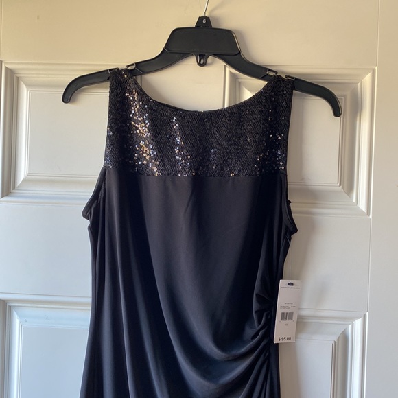 NWT American Living black sheath dress with sequin accent. Size 10. - Picture 10 of 12